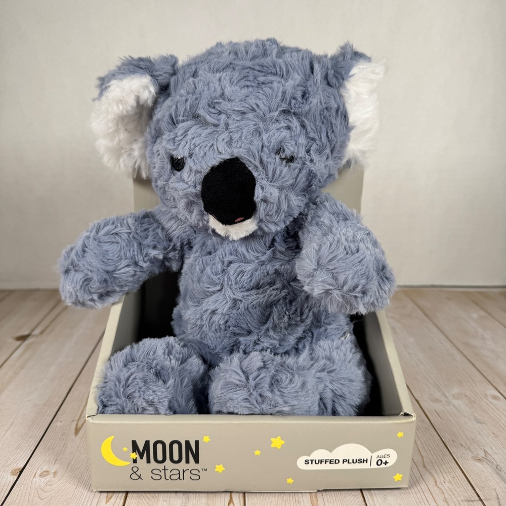 Moon & Stars Koala Stuffed Plush Blue Grey Walgreens 2022 New in Box 11"